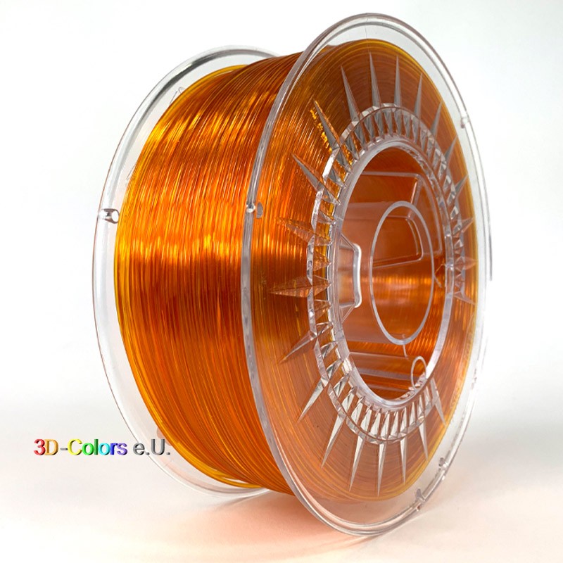 Devil Design PETG Filament hellorange transparent, 1 kg, 1,75 mm