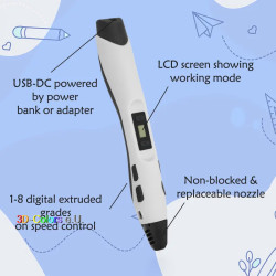 Sunlu 3D Pen, weiß (SL-300A), DIY für Kinder