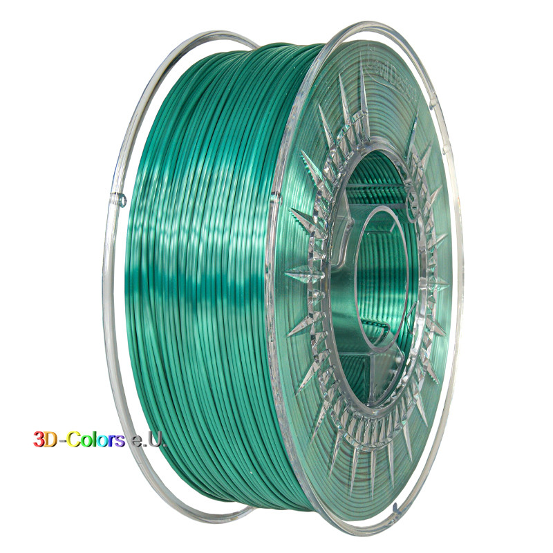 Devil Design SILK Filament Kühles Grün, 1 kg, 1,75 mm, cold green Devil Design SILK Filament Kühles Grün, 1 kg, 1,75 mm, cold green