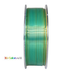 Devil Design SILK DUAL Filament Kühles Grün / Gold, 1 kg, 1,75 mm, cold green / gold