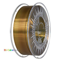 Devil Design SILK DUAL Filament Gold / Brown, 1 kg, 1,75 mm