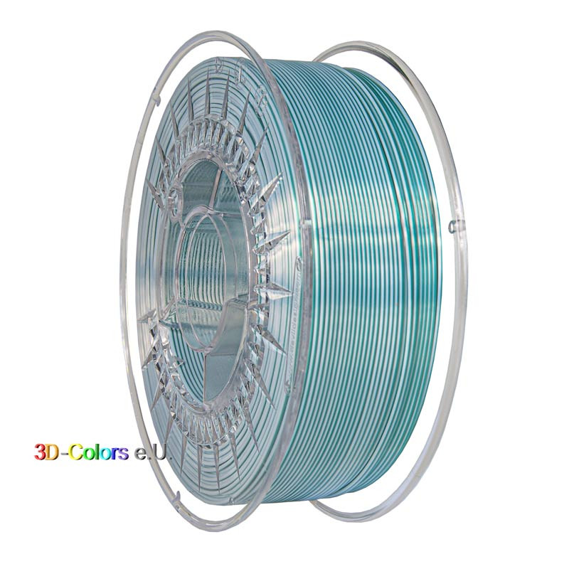 Devil Design SILK DUAL Filament Cold Green / White, 1 kg, 1,75 mm Devil Design SILK DUAL Filament Cold Green / White, 1 kg, 1,75 mm