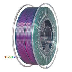 Devil Design SILK DUAL Filament Pink Pearl / Cold Green, 1 kg, 1,75 mm