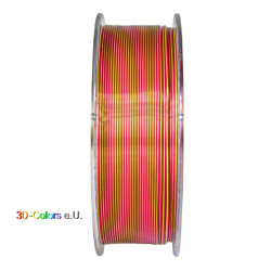 Devil Design SILK DUAL Filament Gold / Dark Red, 1 kg, 1,75 mm