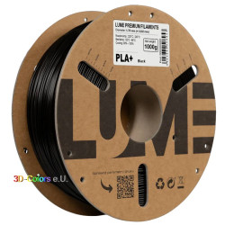 LUME PLA+ Filament Schwarz 1,75 mm – 1 kg – Premium 3D Druck Filament